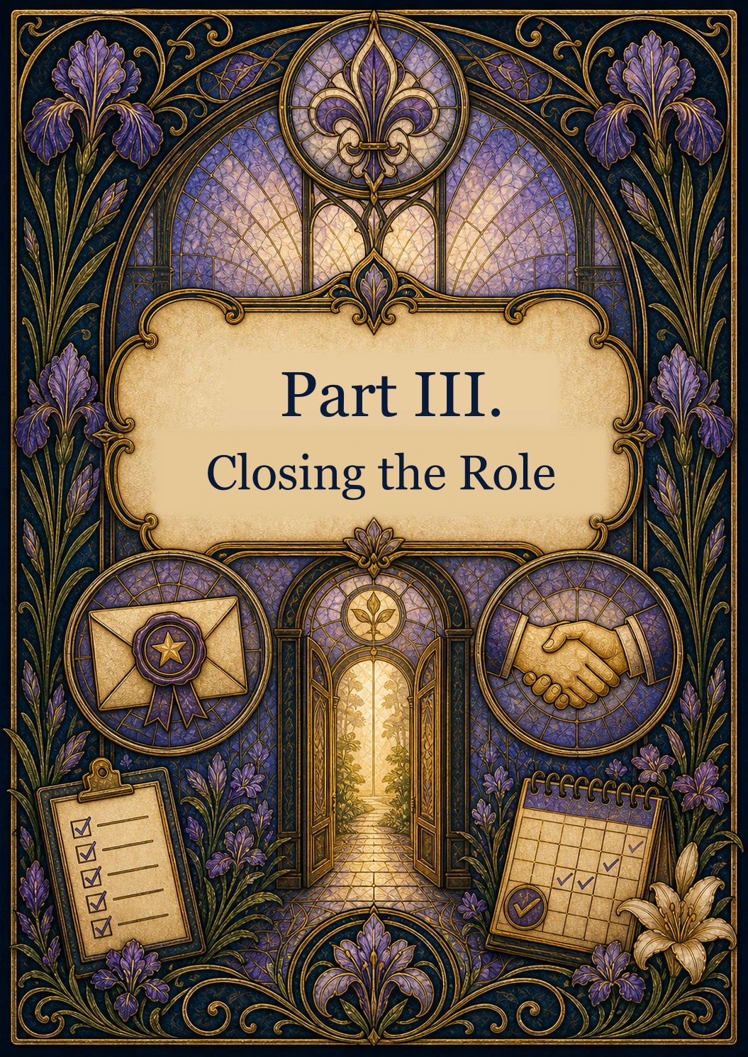 Part III cover for closing the role