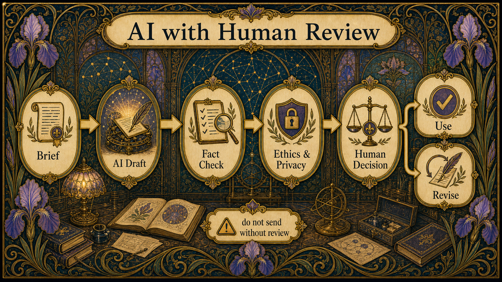 AI with human verification