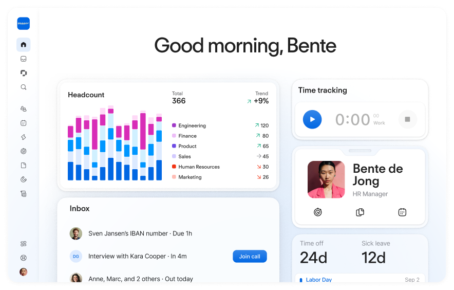 Personio HR dashboard – European BambooHR competitor with strong GDPR focus